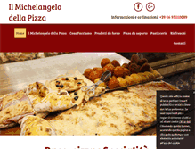 Tablet Screenshot of ilmichelangelodellapizza.com